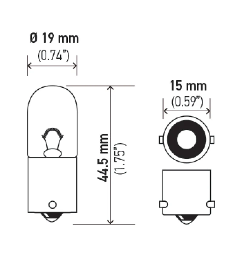 Hella Bulb 1003 12V 12W BA15s B6 - Image 8