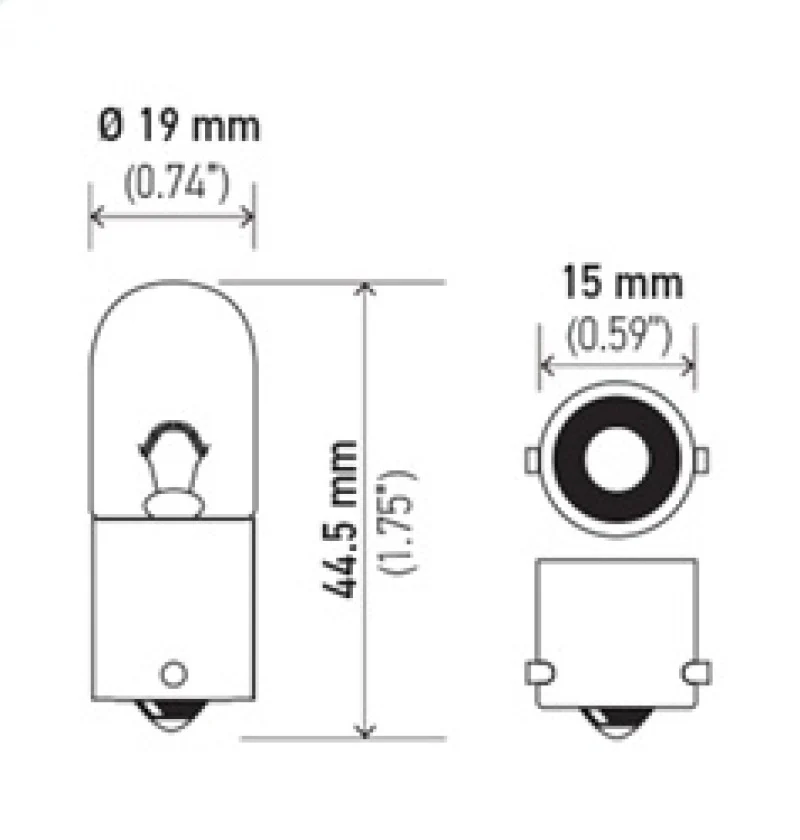 Hella Bulb 1003 12V 12W BA15s B6 - Image 9