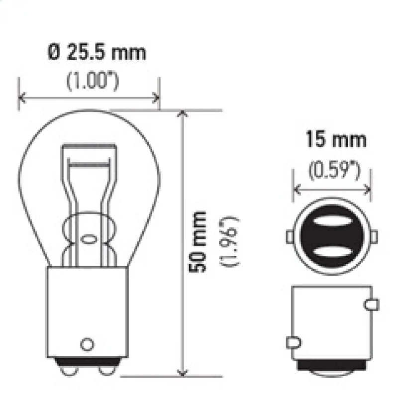 Hella Bulb 1034 12V 23/8W BAY15D S8 - Image 8