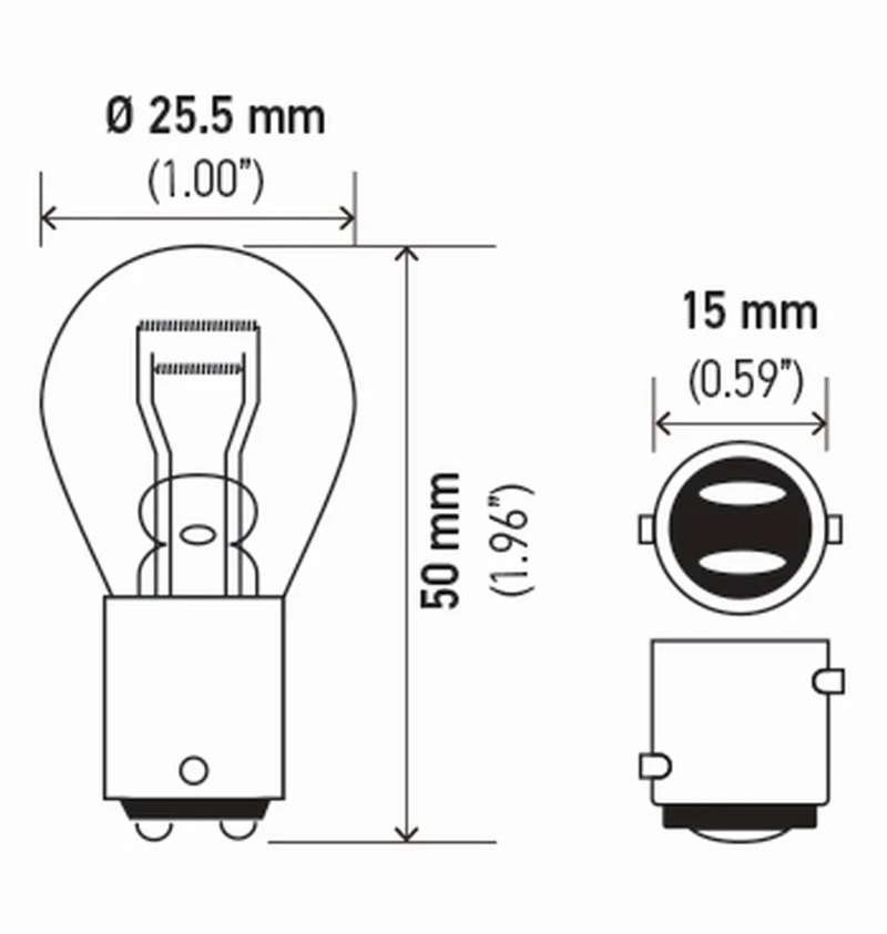 Hella Bulb 1157 12V 27/8W Ba9S S8 (2) - Image 9