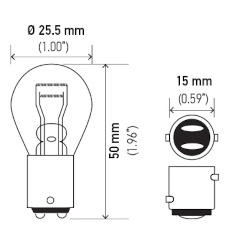 Hella Bulb 1157 12V 27/8W BAY15d S8 - Image 6