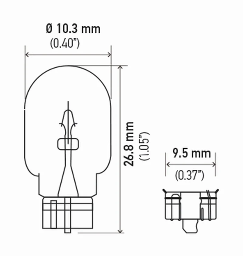 Hella Bulb 158 12V 3W W21X95D T325 Dot (2) - Image 7