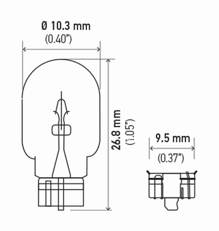 Hella Bulb 158 12V 3W W21X95D T325 Dot (2) - Image 9