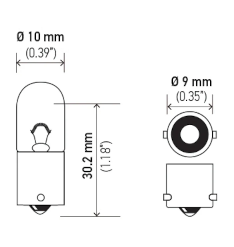 Hella Bulb 1893 12V 5W BA9s T3.25 - Image 4