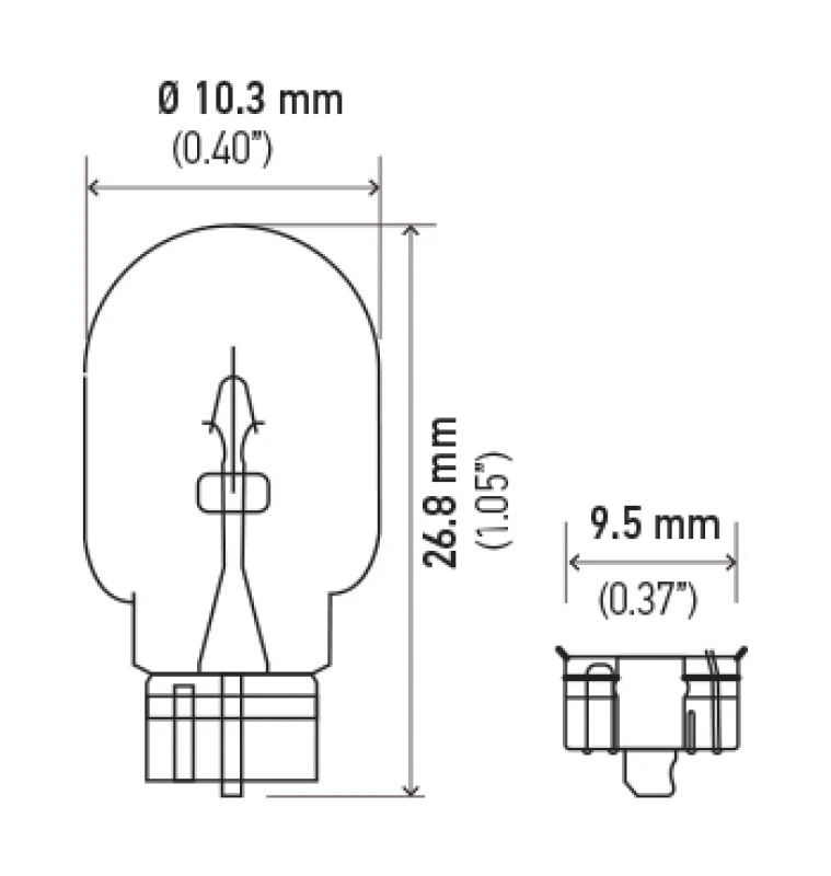 Hella Bulb 194 12V 4W W2.1x9.5d T3.25 (Min. Order QTY 10) - Image 8