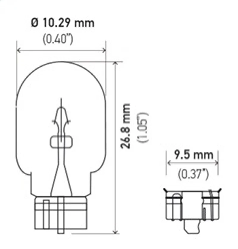 Hella Bulb 2825 12V 5W 4CP W2.1x9.5d T3.25 - Image 7