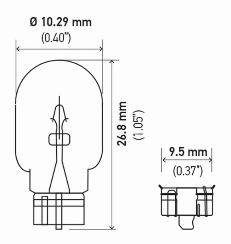 Hella Bulb 2827Na 12V 5W W21X95D Namber (2) - Image 4