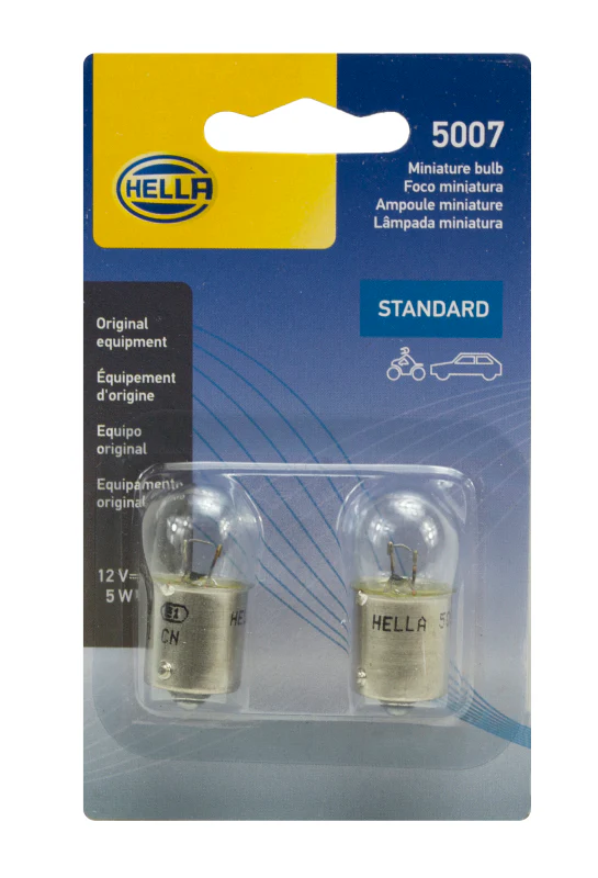 Hella Bulb 5007 12V 5W Ba15S B6 (2) - Image 4