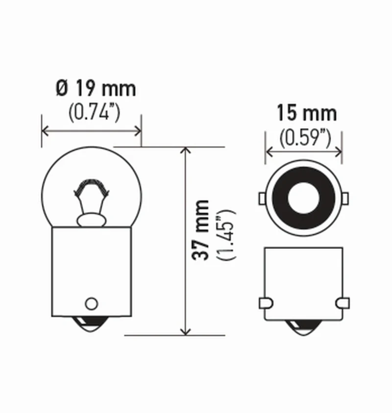 Hella Bulb 5007 12V 5W Ba15S B6 (2) - Image 6
