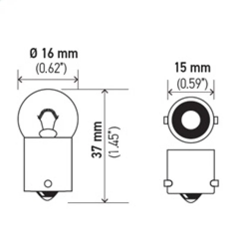 Hella Bulb 57 12V 3W BA9s G4.5 - Image 4