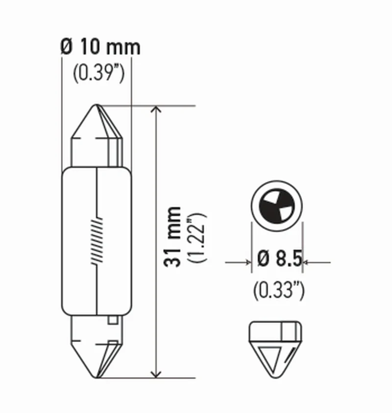 Hella Bulb 6418 12V 5W Sv858 T325 10X35 (2) - Image 5