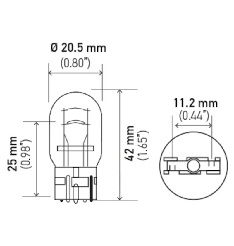 Hella Bulb 7443 12V 21/5W W3X16q T6.5 - Image 4