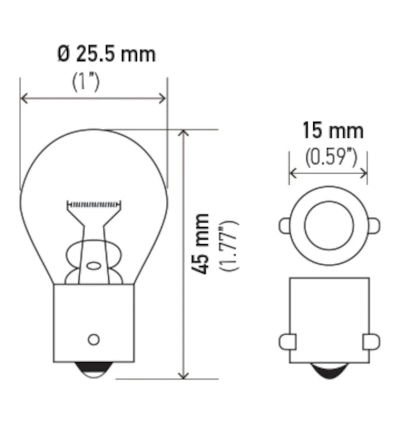 Hella Bulb 7506 12V 21W BA15s S8 - Image 10
