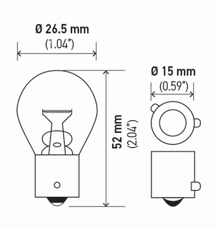 Hella Bulb 7507 12V 21W Bau15S S8 Namber (2) - Image 5