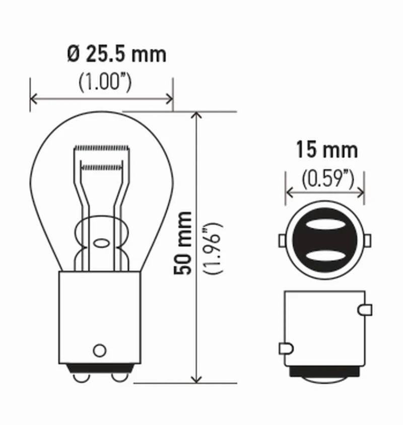 Hella Bulb 7528 12V 21/5W Bay15D S8 (2) - Image 4
