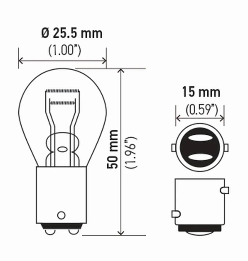 Hella Bulb 7528 12V 21/5W Bay15D S8 Sb - Image 9