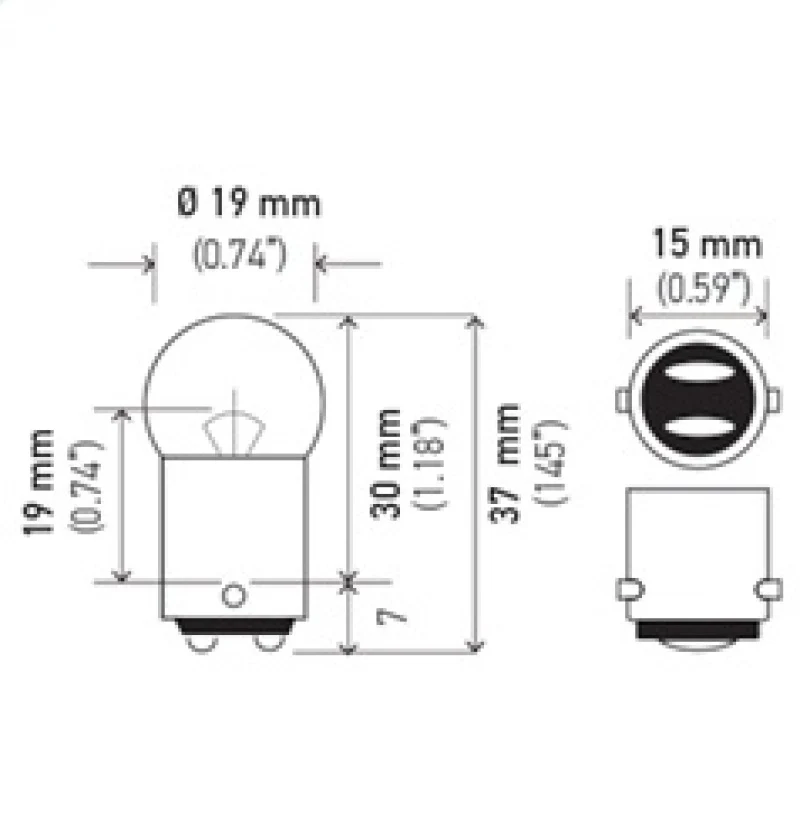 Hella Bulb 90 12V 8W BA15d G6 - Image 7
