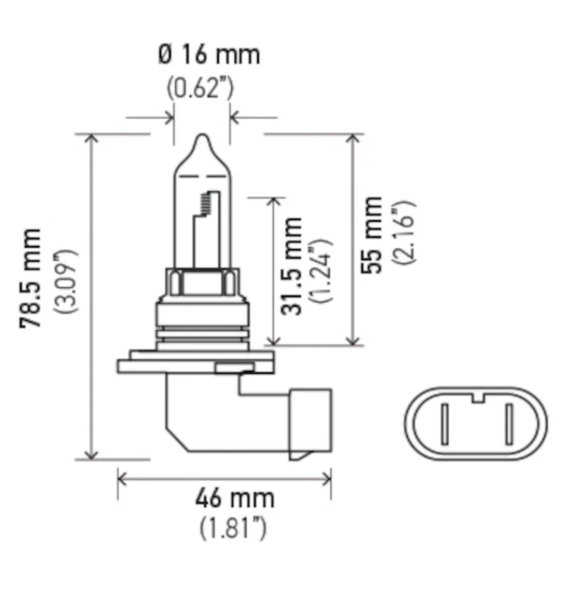 Hella Bulb 9005 12V 65W P20D T4 +50 - Image 9