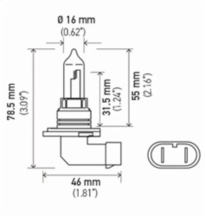 Hella Bulb 9005/HB3 12V 65W P20d T4 - Image 7