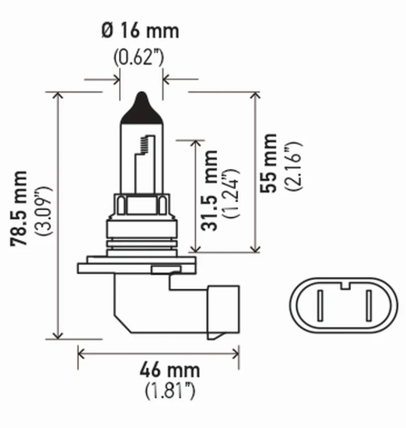 Hella Bulb 9006/Hb4 12V 55W P22D T4 (2) - Image 5