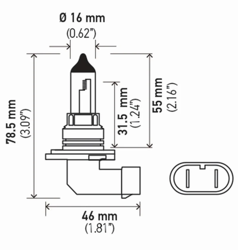 Hella Bulb 9006/Hb4 12V 55W P22D T4 (2) - Image 7