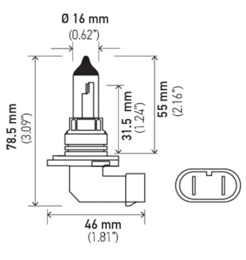 Hella Bulb 9006/HB4 12V 55W P22d T4 LONGLIFE - Image 5
