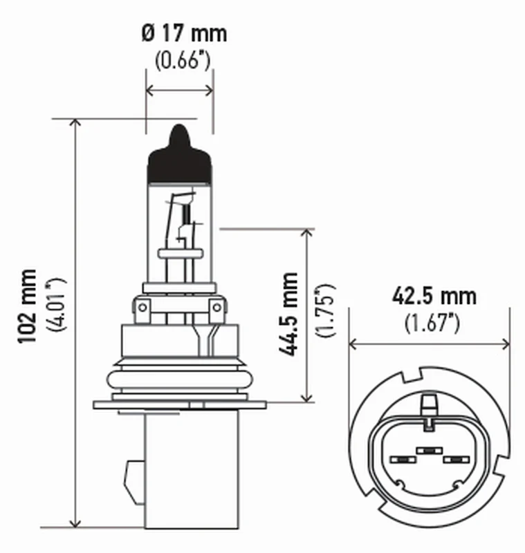 Hella Bulb 9007/Hb5 12V 65/55W Px29T T4625 Sb - Image 5