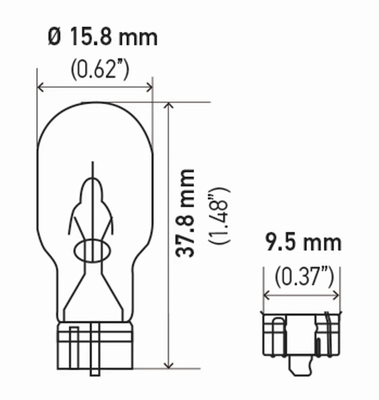 Hella Bulb 921 12V 16W W21X95D T5 (2) - Image 5