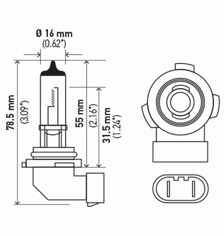 Hella Bulb H10/9145 12V 45W Py20D T4 (2) - Image 8
