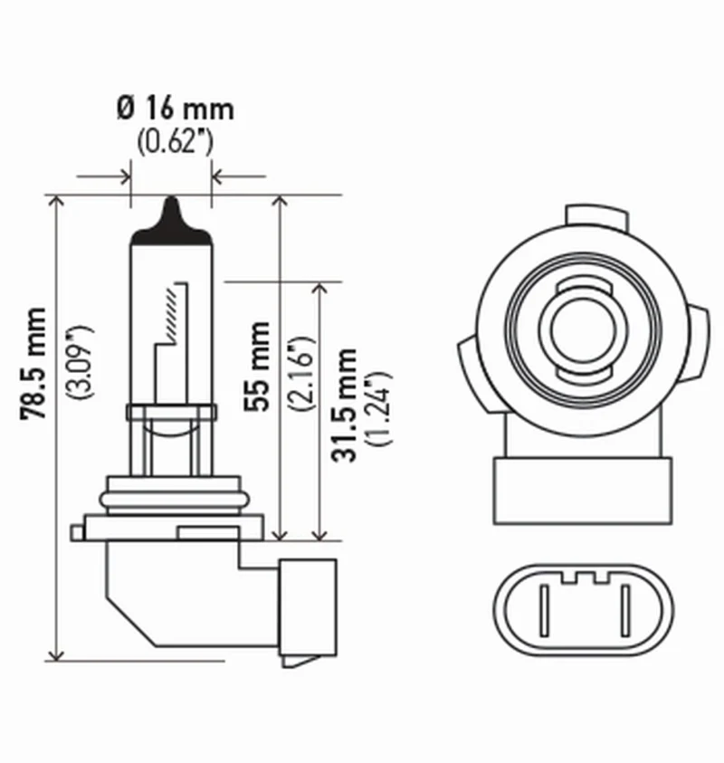 Hella Bulb H10/9145 12V 45W Py20D T4 (2) - Image 9