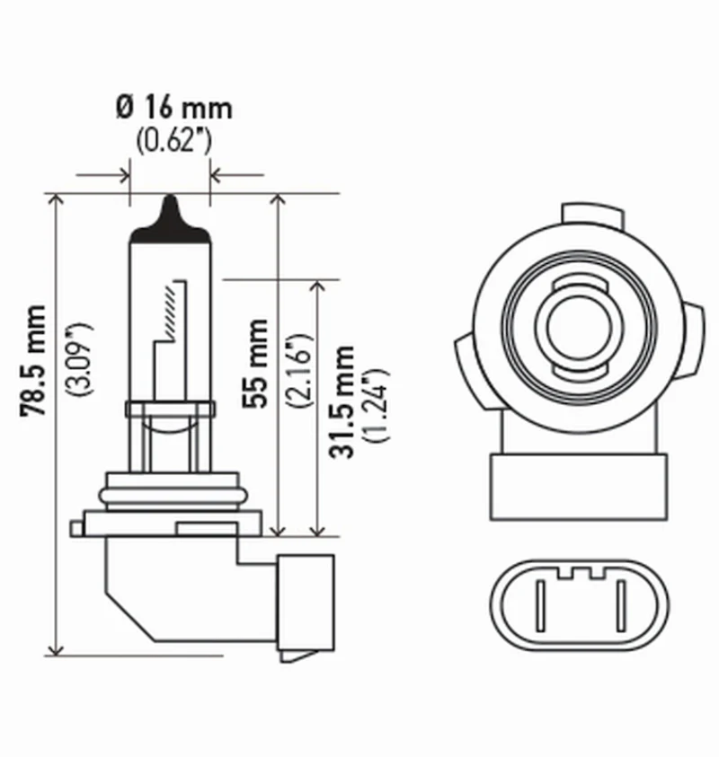 Hella Bulb H10/9145 12V 45W Py20D T4 Sb - Image 5