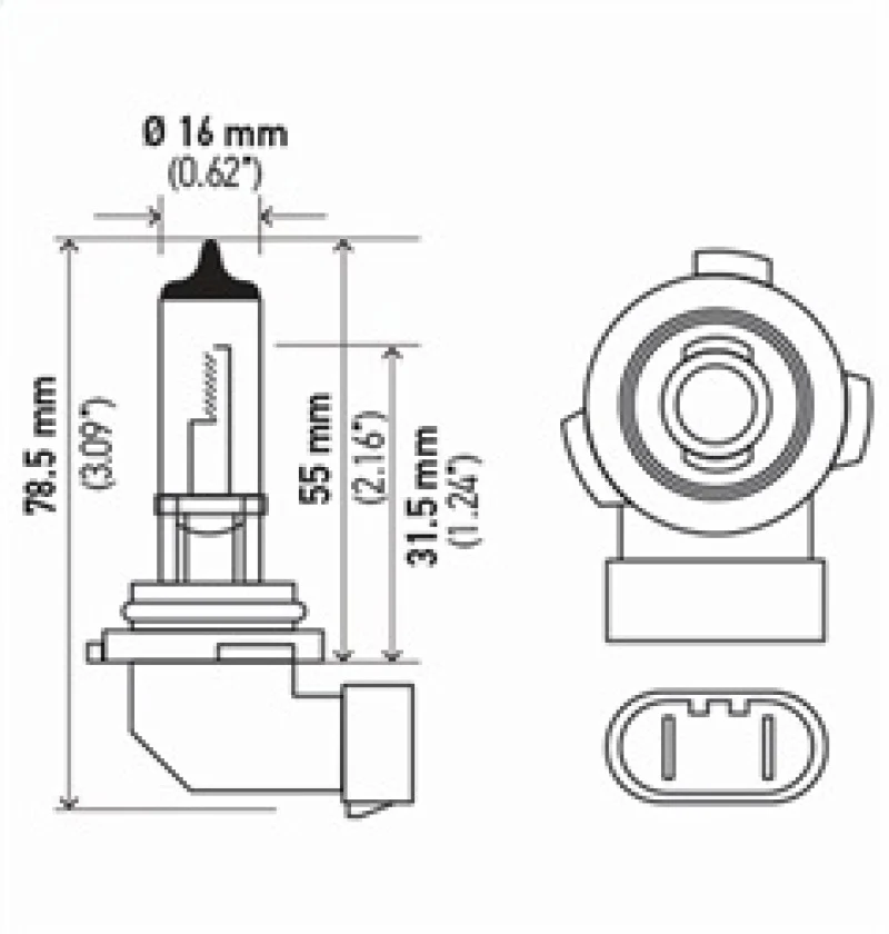 Hella Bulb H10/9145 12V 45W Py20D T4 Sb - Image 6