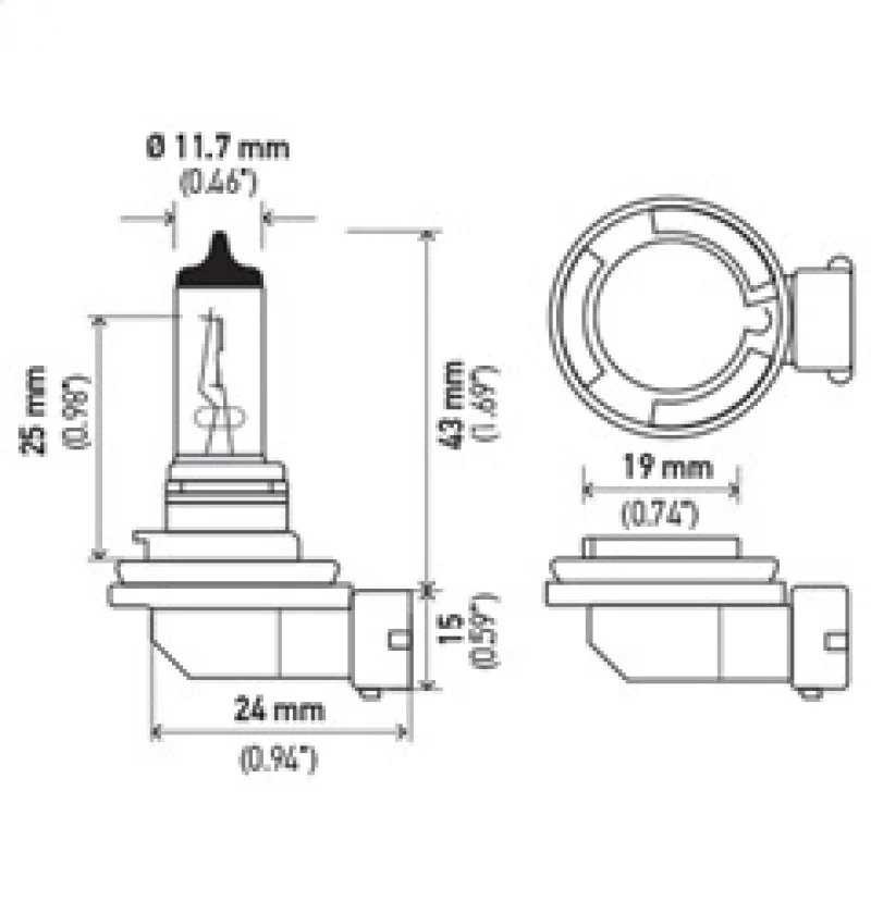 Hella Bulb H11 12V 55W Pgj192 T4 - Image 10