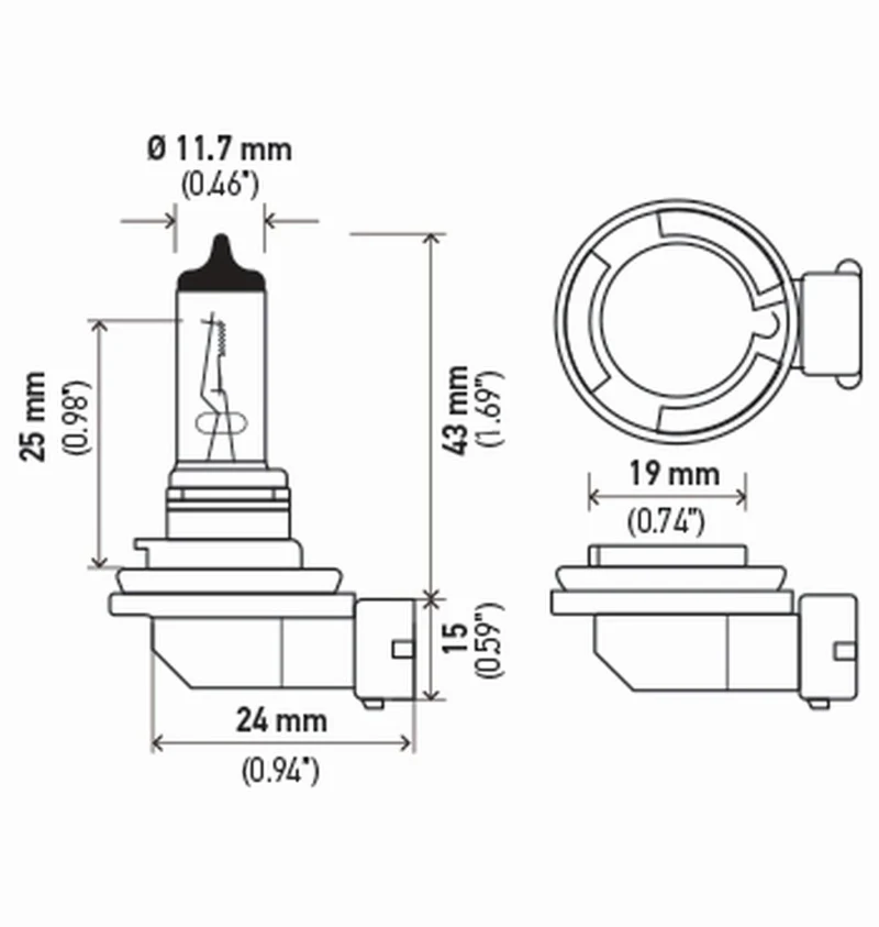 Hella Bulb H11 12V 55W Pgj192 T4 (2) - Image 4
