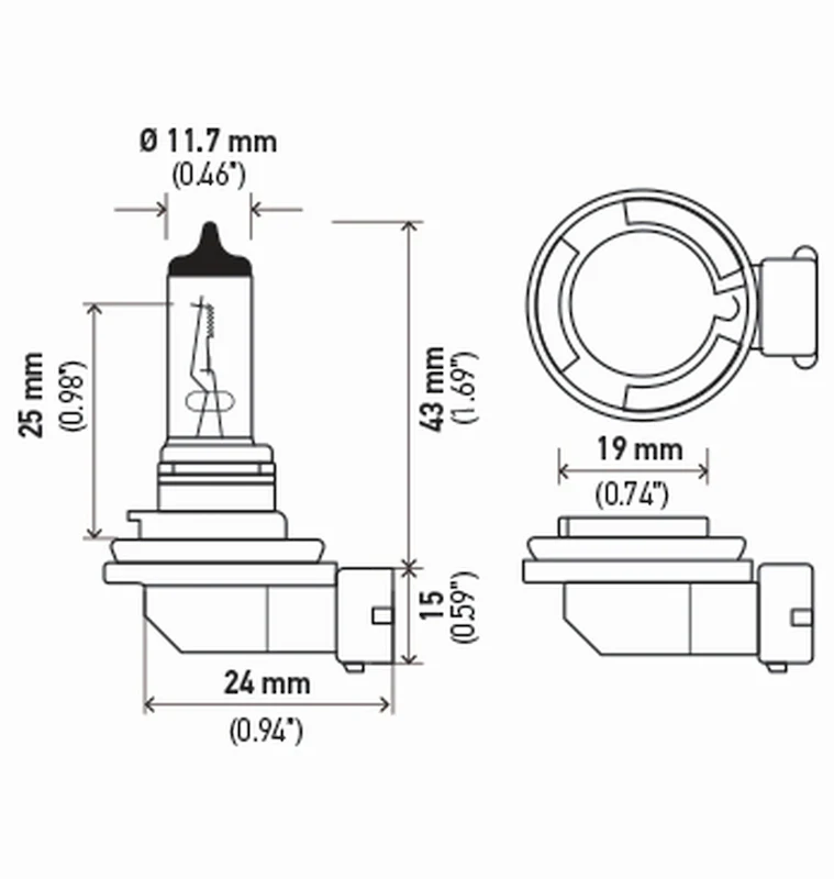 Hella Bulb H11 12V 55W Pgj192 T4 (2) - Image 6