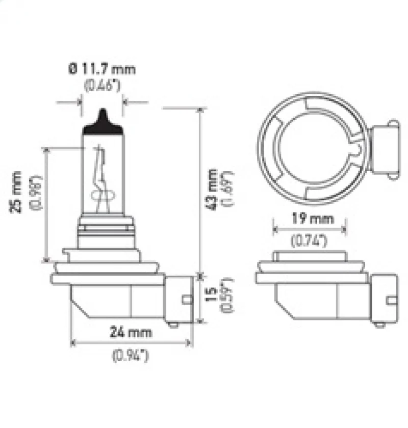 Hella Bulb H11 12V 55W Pgj192 T4 +50 - Image 7