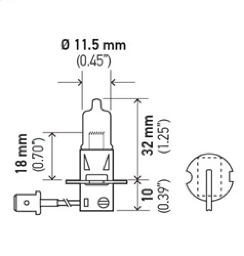 Hella Bulb H3 12V 55W Pk22S T325 +50 - Image 4