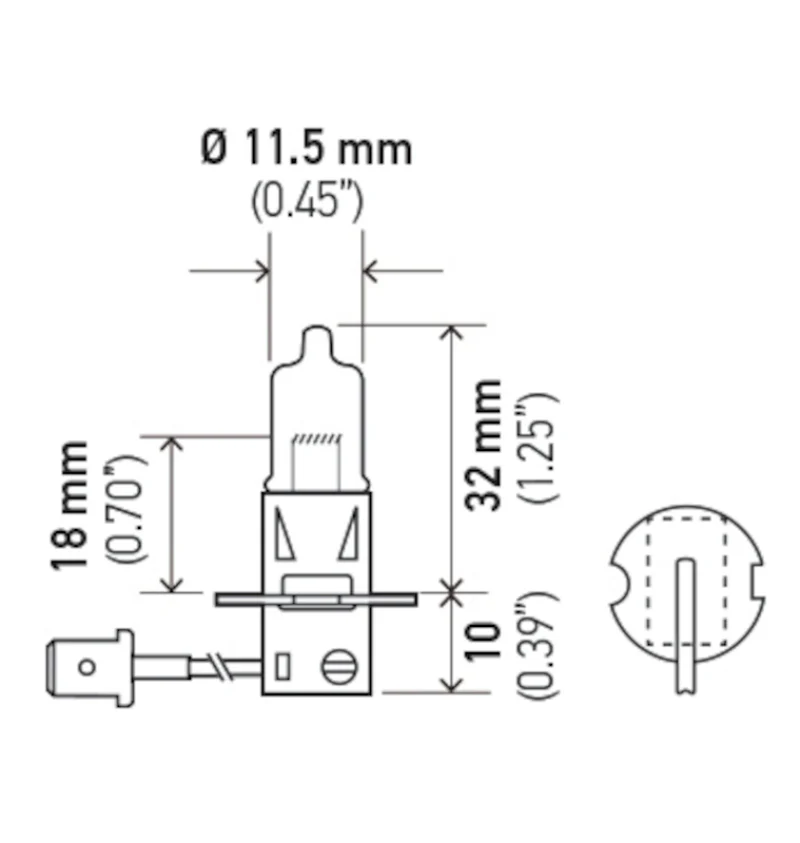 Hella Bulb H3 12V 55W Pk22S T325 +50 - Image 5