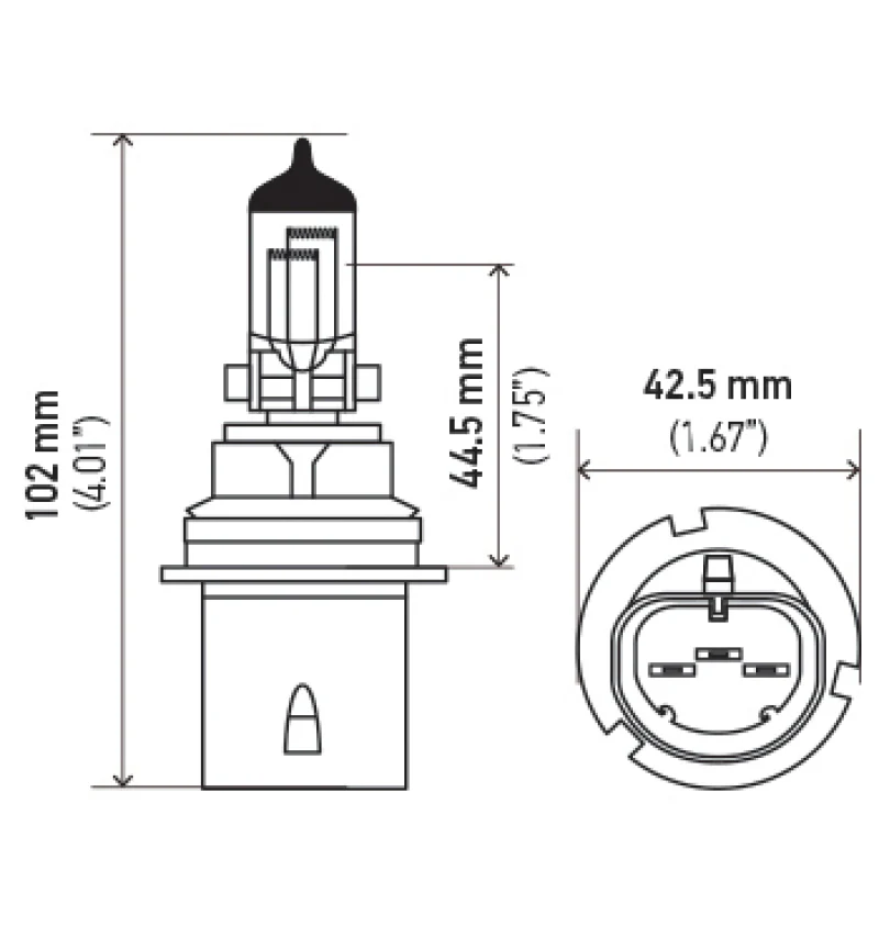 Hella Bulb HB1 9004 12V 100/80W XEN WHT XB (2) - Image 3