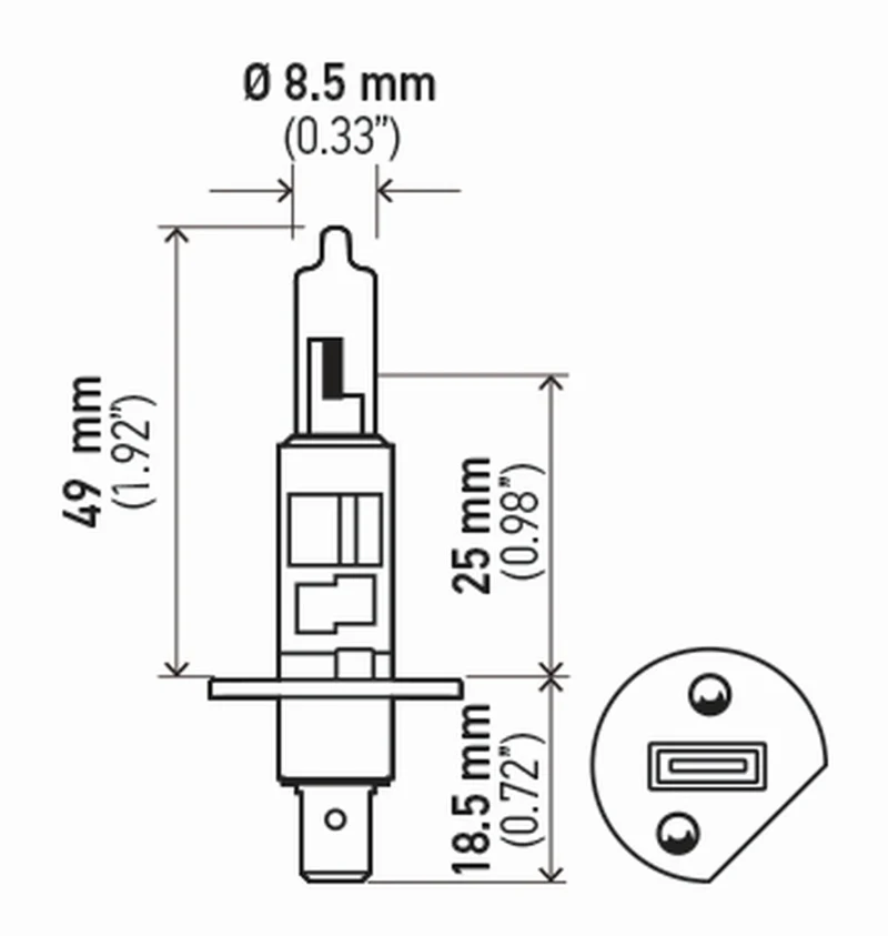 Hella H1 12V 55W Hella High Performance Xenon Bulb (Pair) - Image 17