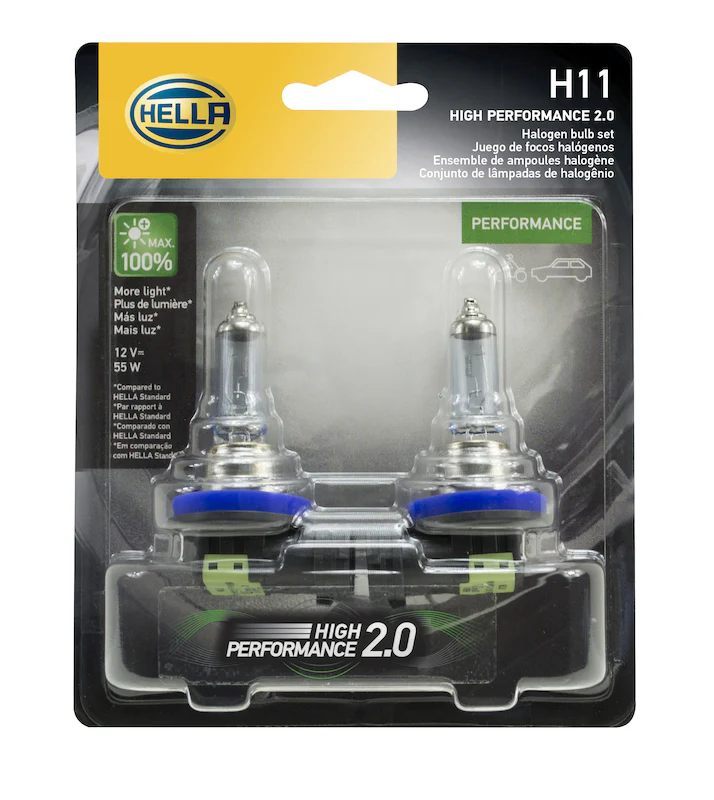 Hella H11 12V 55W PGJ19-2 HP2.0 Performance Halogen Bulb - Pair - Image 18
