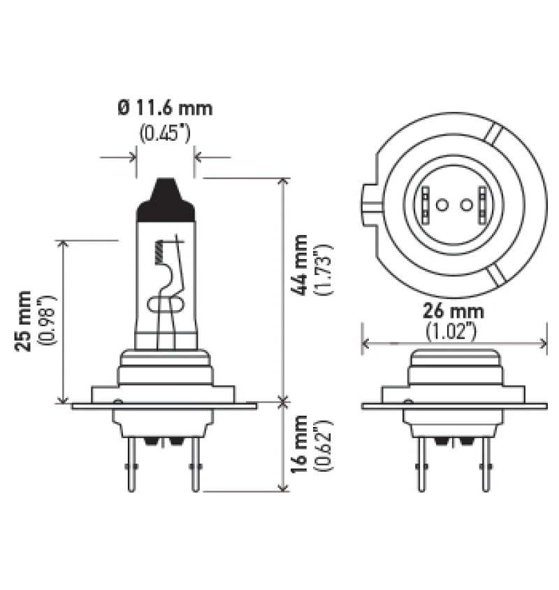 Hella H7 12V 55W PX26D HP 2.0 Halogen Bulbs - Image 13