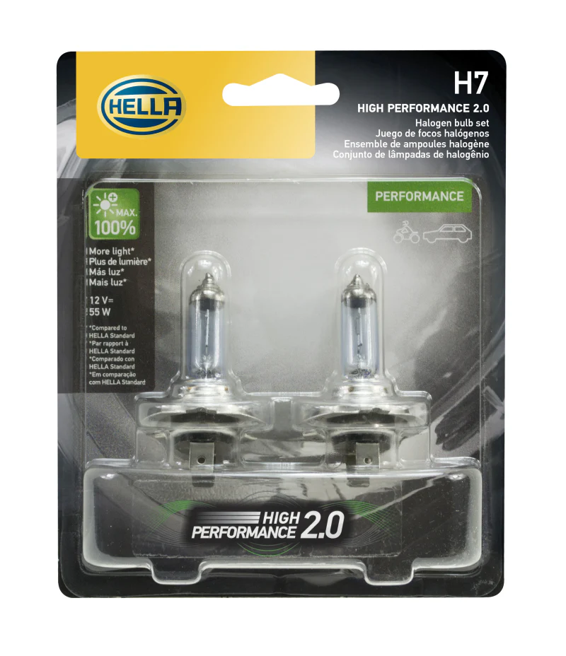 Hella H7 12V 55W PX26D HP 2.0 Halogen Bulbs - Image 7