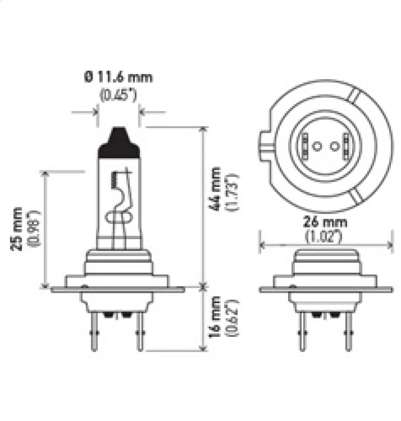 Hella High Wattage Bulb H7 12V 100W PX26d T4.6 - Image 10