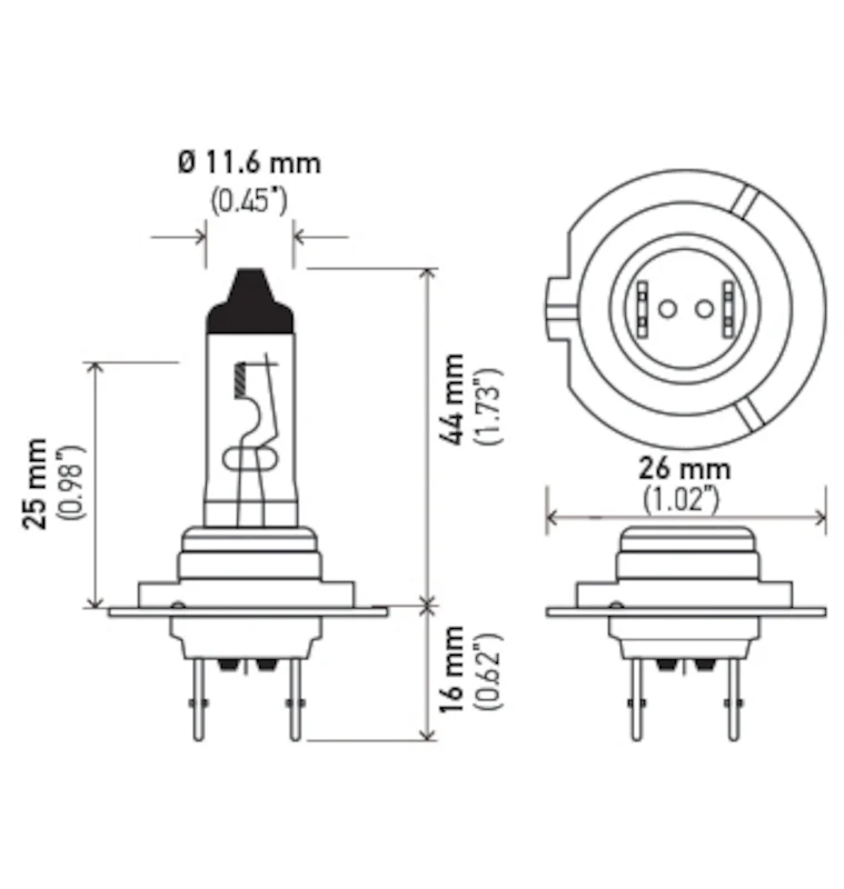 Hella High Wattage Bulb H7 12V 100W PX26d T4.6 - Image 17