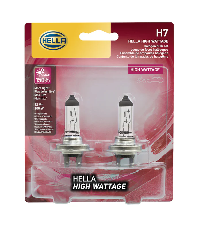 Hella High Wattage Bulb H7 12V 100W PX26d T4.6 (Pair) - Image 5