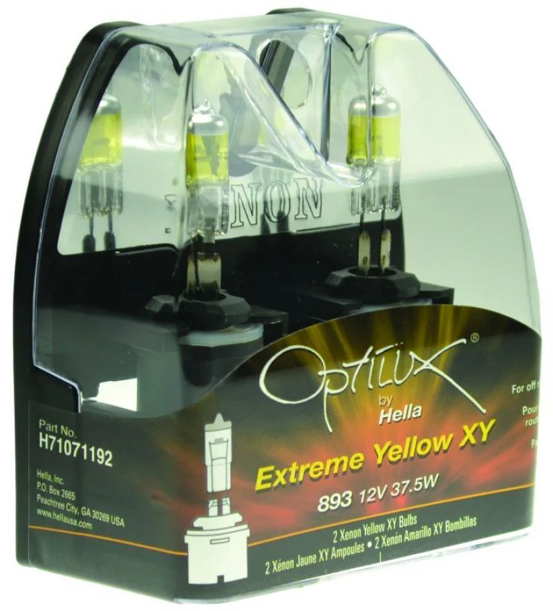 Hella Optilux 893 12V 37.5W Extreme Yellow Bulbs (Pair) - Image 2
