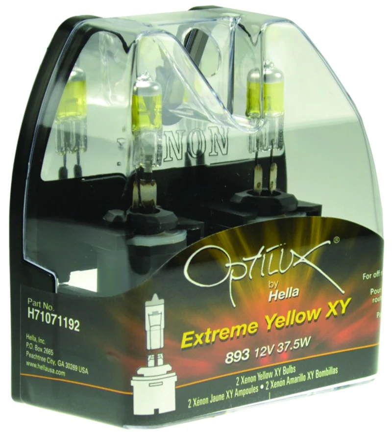 Hella Optilux 893 12V 37.5W Extreme Yellow Bulbs (Pair) - Image 3