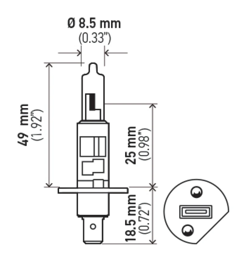 Hella Optilux H1 100W XB Extreme White Bulbs (Pair) - Image 7