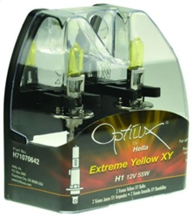 Hella Optilux H1 12V/55W XY Yellow Bulb - Image 25